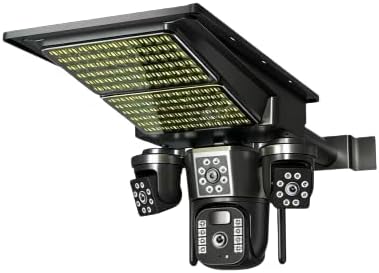 AI Solar Security Camera with Floodlight, Triple Lens | Human Detection, Colour Night Vision, IP66 Waterproof
