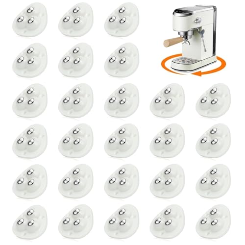 TRVL FIELDER Self Adhesive Caster Wheels Appliance Slider Rollers 24 Pcs