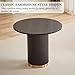 ModaWhly Round Dining Table for 4, Black Farmhouse 35