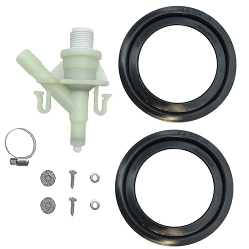 Image of 385311641 RV Toilet Water Valve kit,Camper Toilet Valve Replacement for Dometic and Sealand 300, 301, 310, 311, 320, 321 Series Pedal-Flush Toilets Camper Trailer RV Toilet