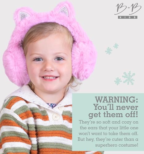 Image of Brook + Bay Kids Ear Muffs - Winter Animal Earmuffs - Cozy Ear Warmers