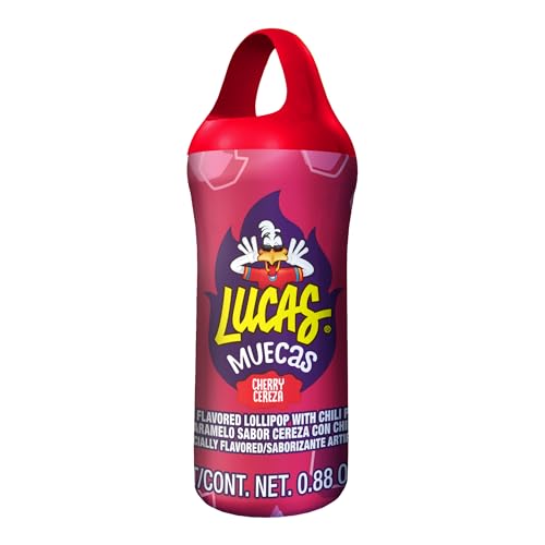 Lucas Muecas Cherry Flavor Lollipop With Chili Powder, 8.8 Ounce Perfect Treat - image 3