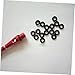 Mipcase 100pcs Dart O-Rings Kit for Accessories Black Rubber Gasket Non-Slip Rod Washer for Rod Pad