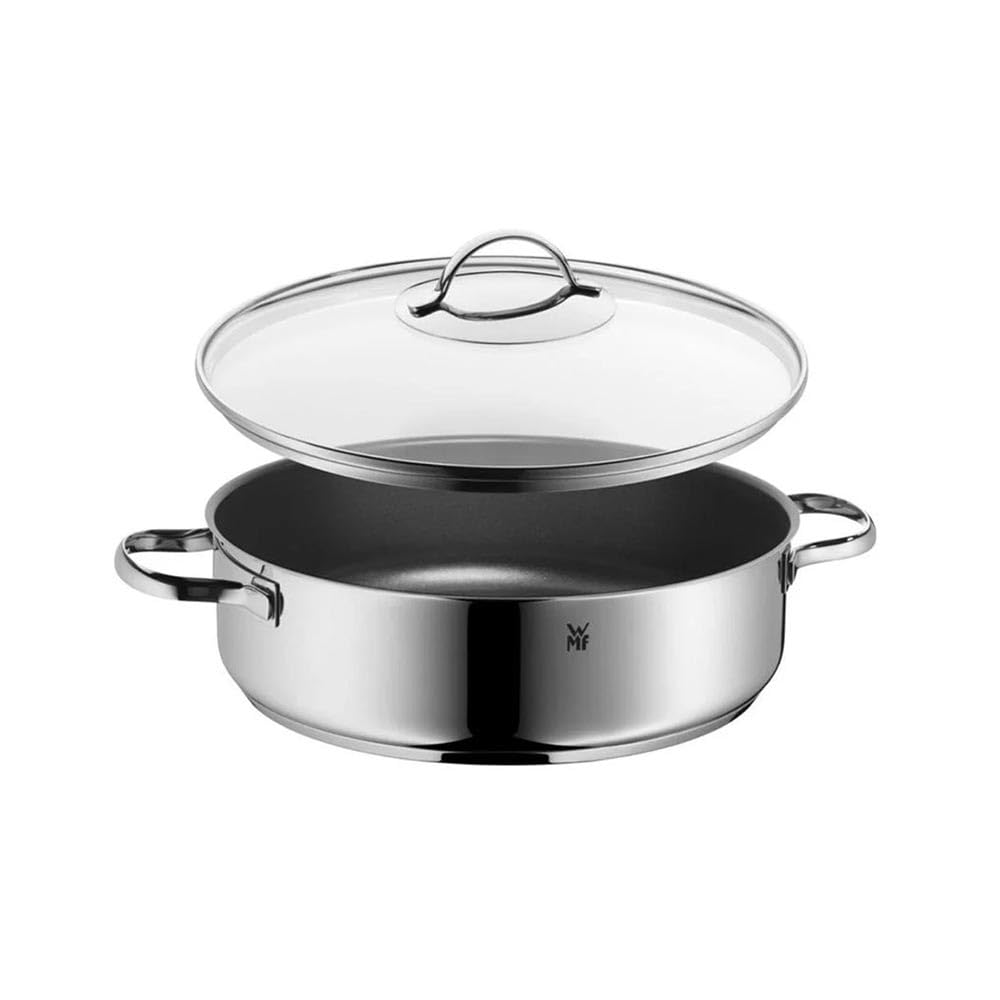 WMF Provence Plus Topfset Induktion 5-teilig, Kochtopf Set unbeschichtet mit Glasdeckel, für alle Herdarten geeignet, Induktions Töpfe Set, ohne Skalierung, Cromargan Edelstahl poliert