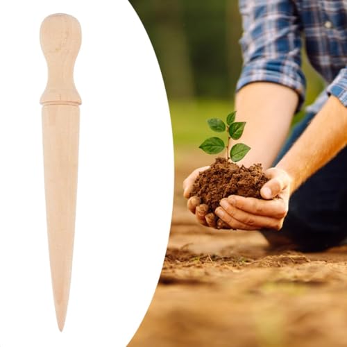 Herramienta de jardín Sow Dibbler de madera para bulbos y semillas miniatura 5