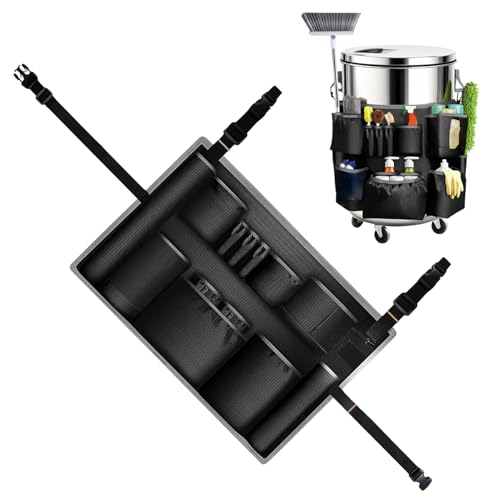 Generico De Limpieza | Organizador De Herramientas De Limpieza Resistente con Múltiples Bolsos, De Artículos De Limpieza | para Hogar Garaje Escuela Oficina Comercial Industrial