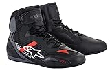 Alpinestars Faster-3 Rideknit Motorradschuhe (Black/Grey/Red,9.5 (42.5))