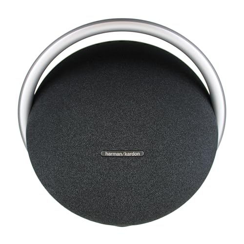 Harman Kardon Onyx Studio 8 Bluetooth Wireless Portable Speaker (Black) (HKOS8BLKAM) + USB-C Cable + AUX Cable - Thumbnail 3