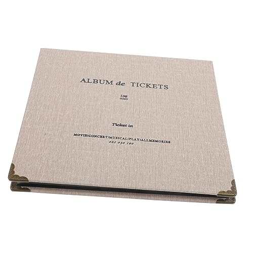 SHINEOFI Libro De Recogida De Billetes Álbum De Billetes Portátil Álbum De Tarjetas Para Almacenamiento De Recuerdos Para Colección De Entradas De Cine De Tren y Tarjetas De Viaje