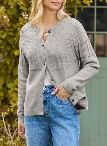 Image of Dokotoo Cardigan Sweaters for Women 2026 Fall Outfits Long Sleeve Sweaters