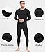 Dalavch 4 Pack Thermal Compression Shirts for Men Long Sleeve Running Gear Undershirt Base Layer for Winter Cold Weather 4 Black X-Large