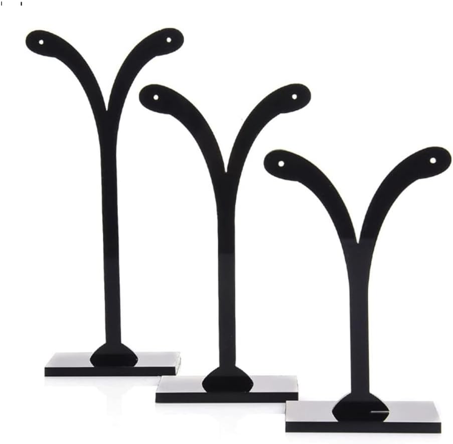 3Pcs Crotch Earring Jewelry Rack Display Stand Storage Hanger Organizer Holder Necklace Display Stand(D)