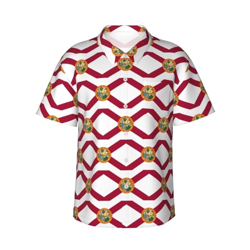 Chemise drapeau Floride pour homme pour éviter la chaleur avec style américain