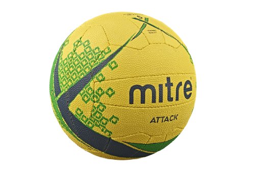  Mitre Attack Formation Netball Jaune/Vert/Gris...