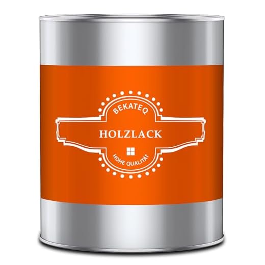 BEKATEQ BK-725 Holzlack auf Wasserbasis, 1 Liter farblos seidenmatt I geruchsarmer Parkettlack zum Schutz & Versiegelung vor Feuchtigkeit & Schmutz I geeignet für Treppen, Möbel, Holzboden