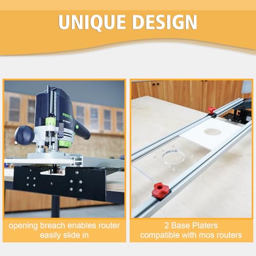 SpeTool Planfräsvorrichtung Planfräsen Vorrichtung Oberfräse Router Sled 3 Achsen Verstellbar Führungsschiene Oberfräse Planfräser für Holz von Holzplattenabflachung