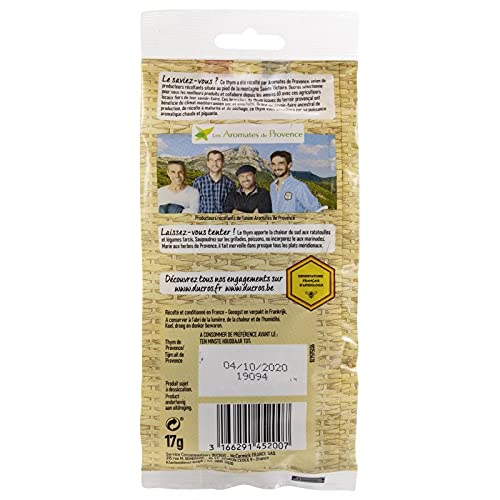 DUCROS - Sachet Thym Branches Entières 17G - le Lot De 4