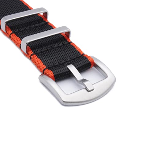 Image of WAMD Seat Belt NATO Watch Straps /Bands - 18mm,20mm,22mm and 24mm Nylon Watch Straps for Watches - Multicolour Options