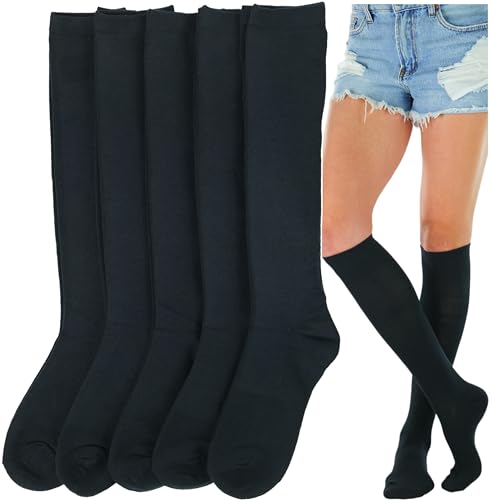 Image of ToBeInStyle Women's Pack of 6 or 12 Knee High Socks