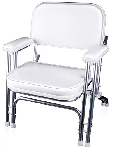 Leadpro Folding Deck Chair Boat Seat (White)