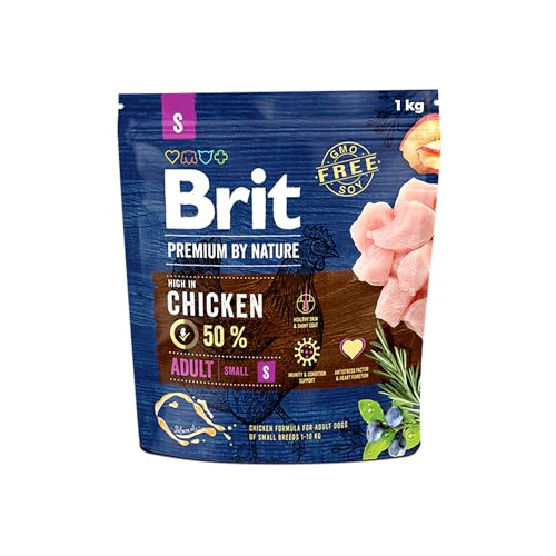 Brit Premium Adult S Trockenfutter für Hunde Kleiner Rassen, 1 kg – Ansicht 1