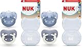 NUK First Choice Classic Day & Night Baby Schnuller | 6-18 Monate | Orthodontische...