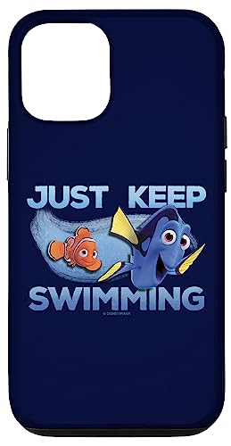 iPhone 12/12 Pro, Disney Pixar Buscando a Dory, Nemo y Dory nadando solamente