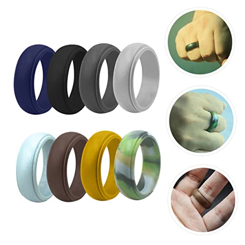 Anillos de silicona ajustables para hombre y mujer GALPADA miniatura 2