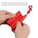 Fukaisu Archery Arrow Puller, Rubber Portable Hand Saver Archery Arrow Puller Gripper Tools with Ergonomic Grip & Keychain Accessories Suitable for Practice Shooting Equipment (Red)