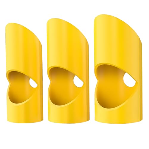 3 Pcs Pipe Lagging Tool, Pipe Lagging Insulation Foam Cutter Tool, Pipe Lagging Mitre Tool, Sturdy and Durable, Precision Cutting, 28mm 22mm 15mm Set, Suitable for 45 Degree Angle, Yellow