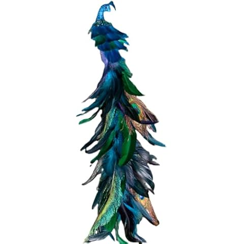 CCUUHJ Blue Peacock Tree Topper Cover