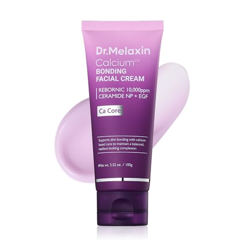 Dr.Melaxin Calcium Bonding Facial Cream with REBORNIC 10 000ppm & EGF Anti-Aging Face Moisturizer for Skin Density Ceramide & Hyaluronic Acid for Elasticity 3.38 fl.oz