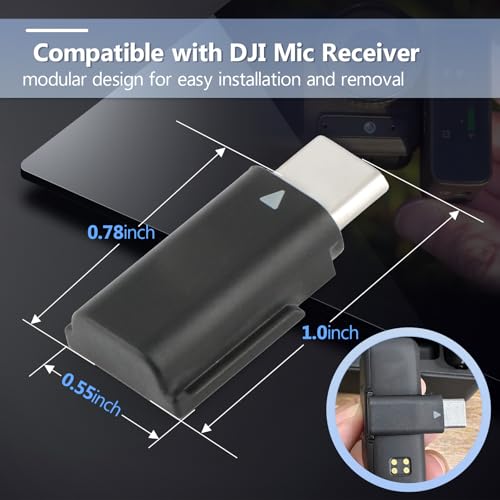 Image of for DJI MIC Adapter Type-C Phone Wireless Microphone Receiver for Mic Type-C Adapter Phone PC Tablet USB Mic Accessories