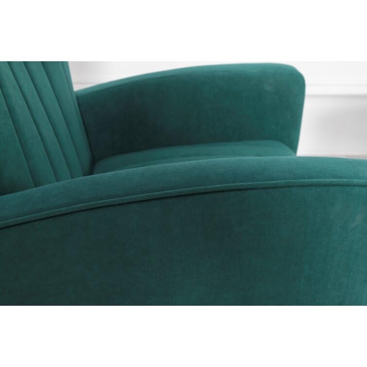 Image of Lakdi The Furniture Co Lounge Chair | Upholstered Velvet Accent Chair for Living Room & Home | Indoor & Outdoor Relaxation | Modern Durable Design | 5 Years Warranty | Free Assembly