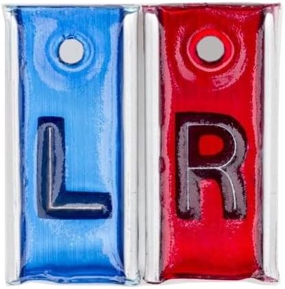 X-Ray Lead Markers L and R Without Initials Leaded Pb Identifiers for X-Rays with Aluminum Backs