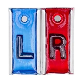 X-Ray Lead Markers L and R Without Initials Leaded Pb Identifiers for X-Rays with Aluminum Backs
