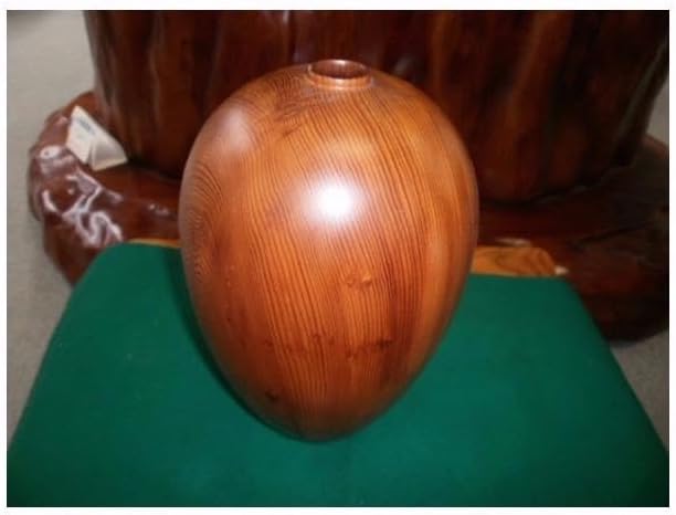 世界遺産屋久杉 芝実作　天然木オブジェくりぬき壺　屋久島　和　美木目　土埋木 世界遺産屋久杉 芝実作 くりぬき壺 美木目 展示品 日本 屋久島 和 日本