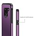J&D Heavy Duty Dual Layer Hybrid Shock Proof Protective Rugged Bumper Case for LG G8 ThinQ/LG G8, Not Compatible With LG G8S ThinQ, Purple