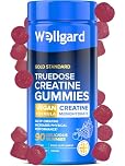 Wellgard Creatine Gummies - Vegan, 3000mg True Dose Creatine Monohydrate Gummies, Increases Physical Performance, Lab Certificate on Product Page, 90 Gummies