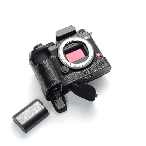TP Original Panasonic S1ii S1R2 S12 ��p �I�[�v�i�u���^�C�v �n���h���C�h�{�v �{�f�B�P�[�X �݊� �d�r�����֗� ��ʊJ�� �n���h���C�h�{�v�n�[�t�J�����P�[�X�o�b�O�J�o�[ (�u���b�N)