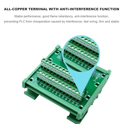 Module d'interface DIN IDC26 2x13 broches mâle pour câble plat PLC