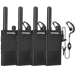 Baofeng T26 Walkie Talkies Long Range, Rechargeable Li-ion Battery 16 FRS Channel Two Way Radios with Earpieces for Adults, Handheld Mini Compact Walky Talky with Type-C Charging