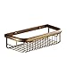 Bathroom Shower Shelf Basket 30cm Brass Shower Organiser Antique Brass Wall Mounted