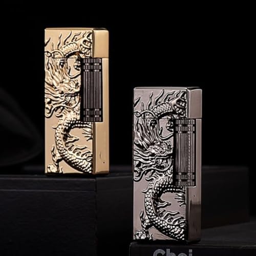 Encendedor portátil metálico negro ajustable y recargable miniatura 4