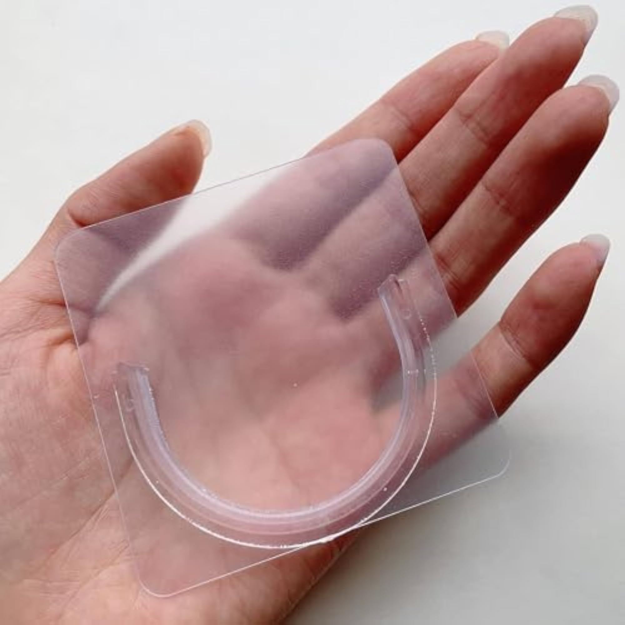 Transparent Curtain Rod Holder for Bathroom