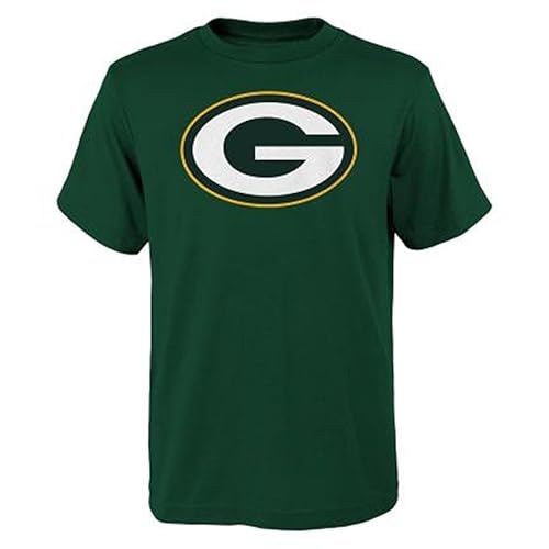 Outerstuff NFL_Primary Logo Junior T-Shirt (DE/NL/SE/PL, Alter, 14 Jahre, 16 Jahre, Regular, Dungelgrün, Green Bay Pcks.)