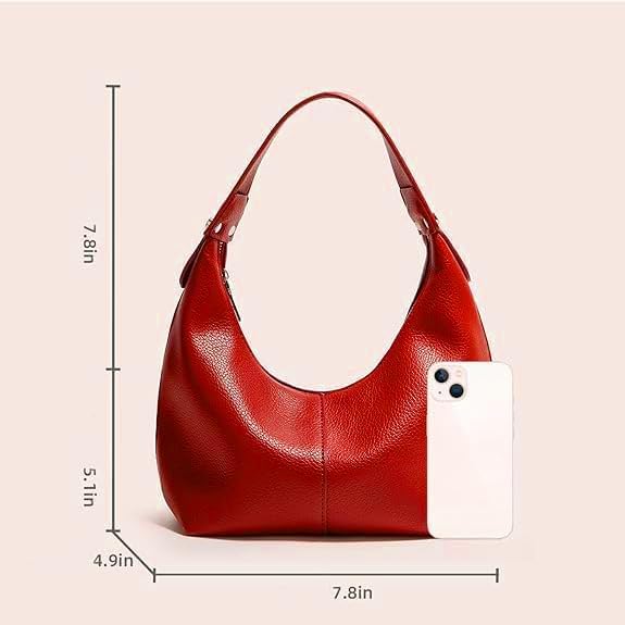 2026 Hobo Handbags, Vegan Leather Shoulder Bags for Women, Clutch Y2K Purse Handbags Tote Bag | Vegan Leather, Y2K Purse - Image 3