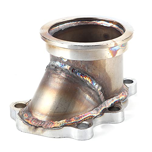 Flangia del Tubo di Scarico del Turbo, Adattatore in Acciaio Inossidabile a 5 Bulloni da 2,5 Pollici Flangia del Tubo di Scarico del Turbo Adatta per Alloggiamenti delle Turbine GT25 GT28 T25 T28