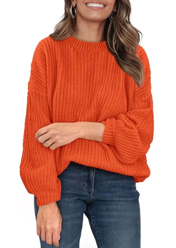 PRETTYGARDEN Fall Sweaters for Women 2025 Fashion Long Sleeve Casual Ribbed Knit Winter Clothes Pullover Jumper Tops