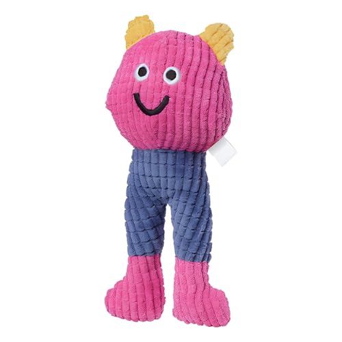 Quietschendes Spielzeug für Hunde, weiche und elastische Puppe mit unregelmäßiger und zarter Form, Kauspielzeug für Welpen, für kleine Hunde und für den Innen- und Außenbereich, Zuhause, Reisen und
